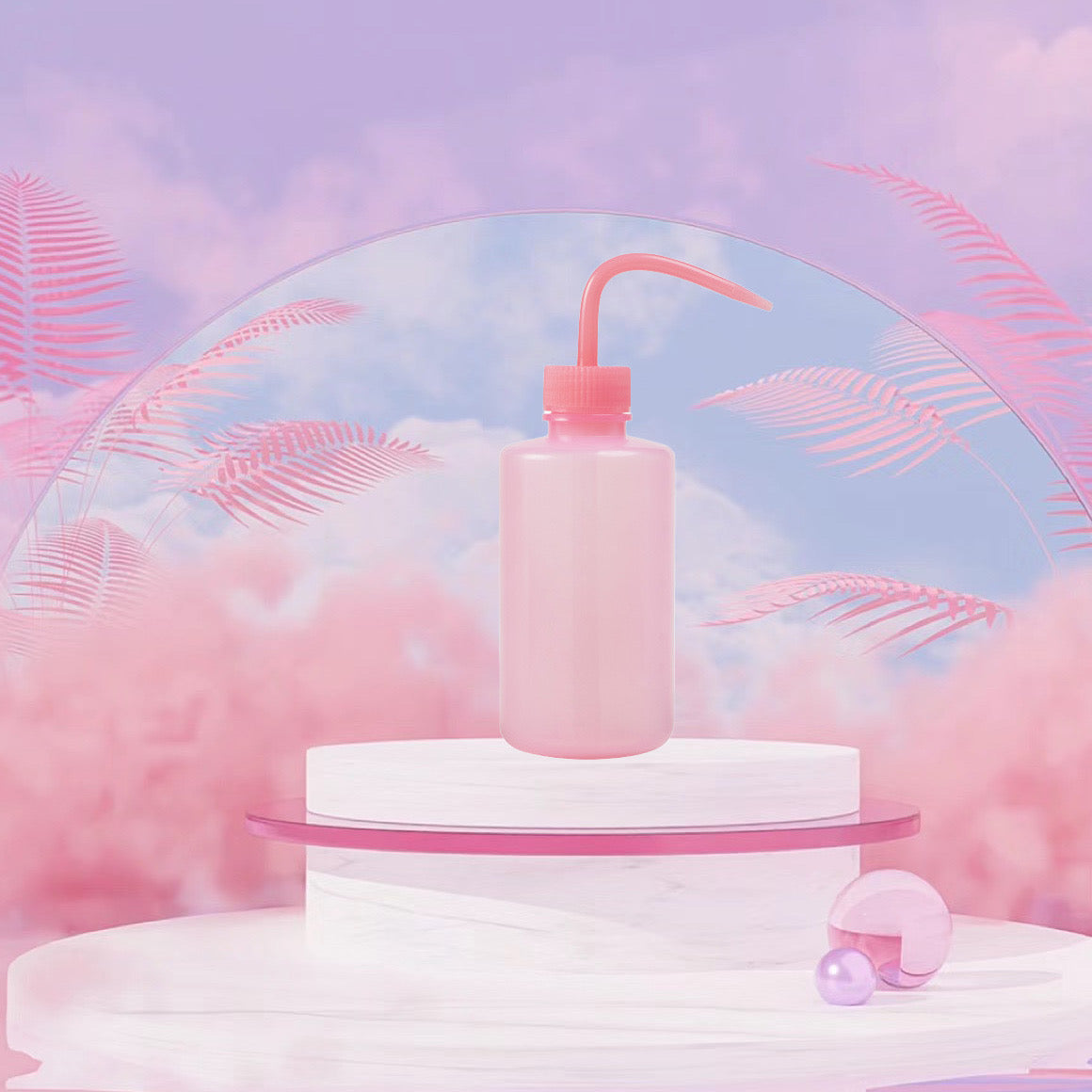 Pink Rinse Bottle
