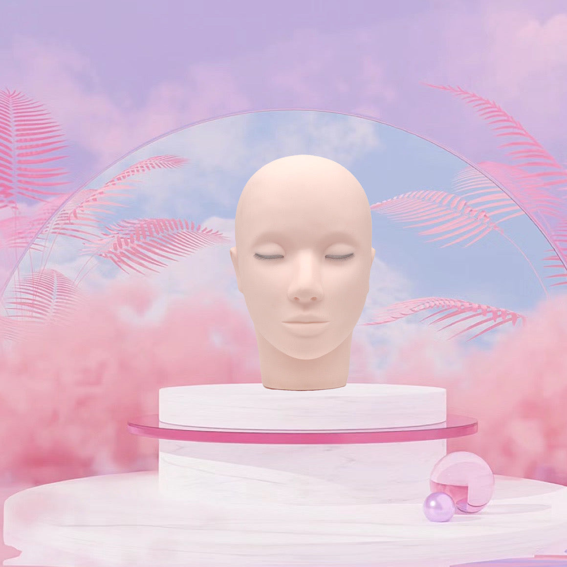 Lash Practice Head with 3 Layers