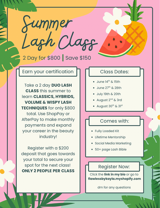 Summer Lash Class
