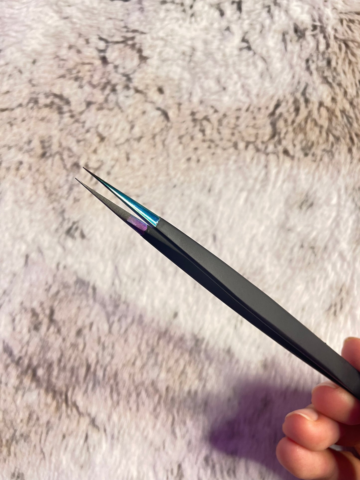 1111 - Straight Fiber Grip Tweezer